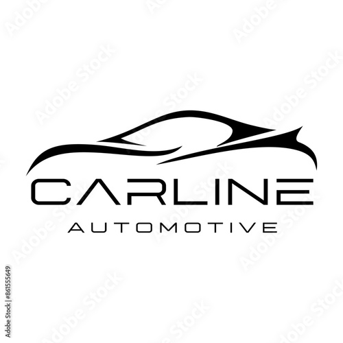 Carline automotive minimalistic simple logo design