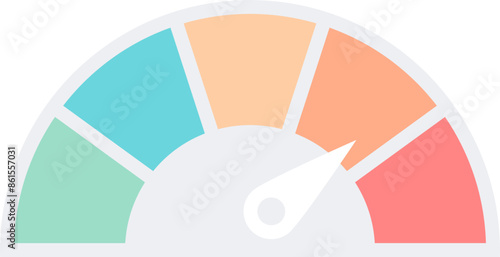gauge chart infographic design
