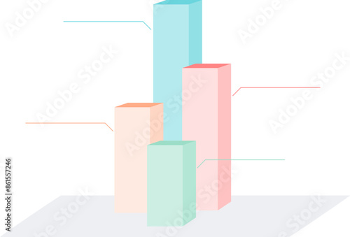 bar graph infographic design
