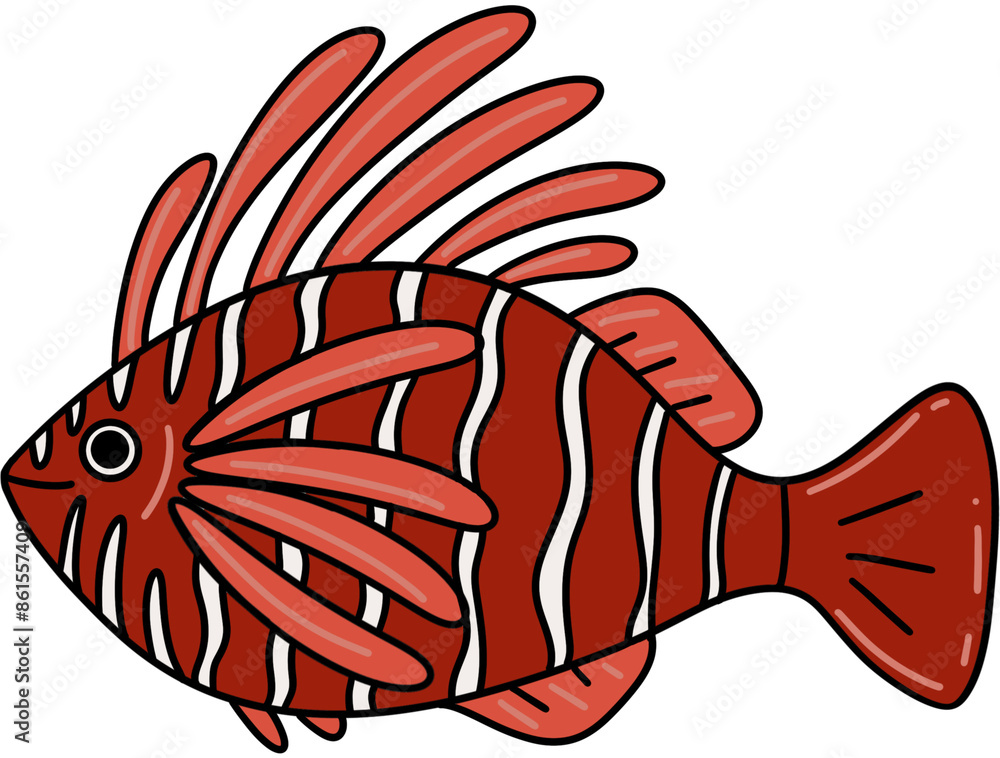 illustration of lion fish illustration of lion fish