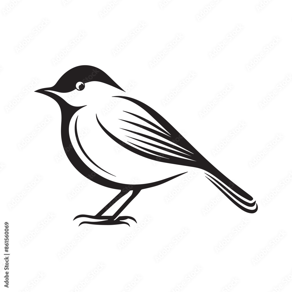 Minimal birds black icon, illustration, vector on white background Minimal birds black icon, illustration, vector on white background