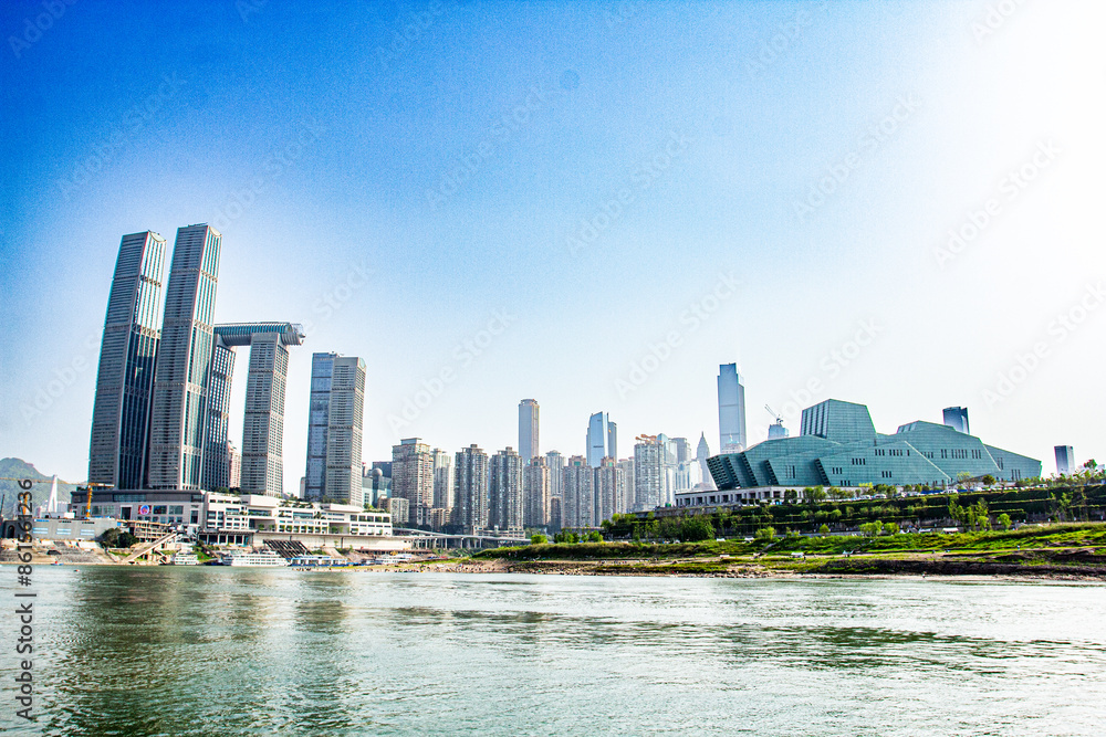 Obraz premium Chongqing Raffles Shopping Center, Chaotianmen Square