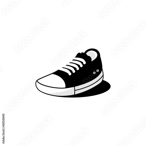 Mans shoe vector on white background 
