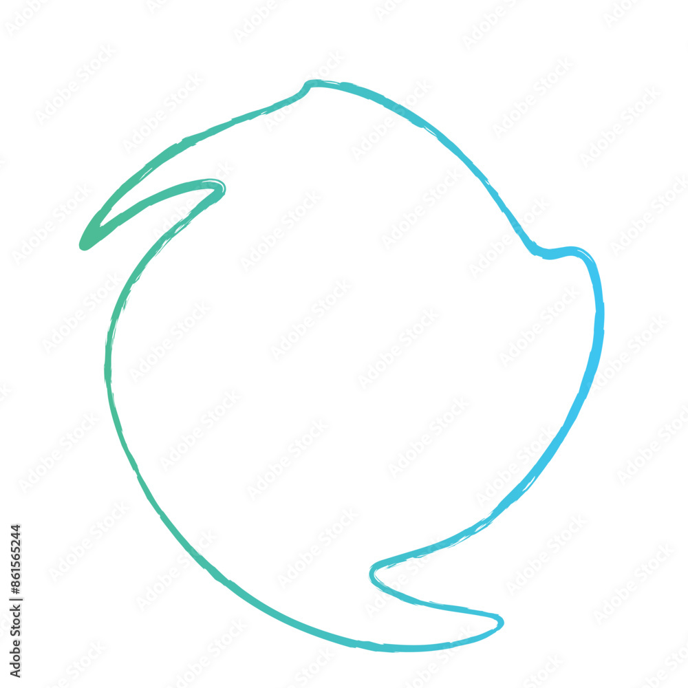 Brushstroke Spiral Gradient shape