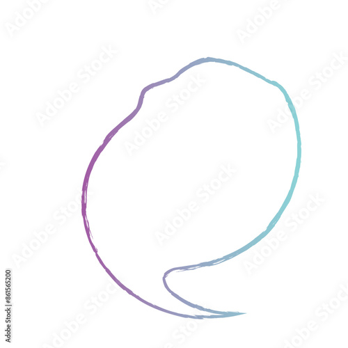 Brushstroke Spiral Gradient shape