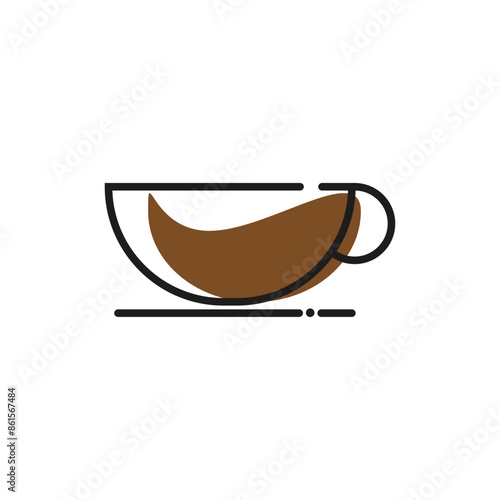 vector illustration, coffee, cup of coffee, aromatic coffee, americano, espresso