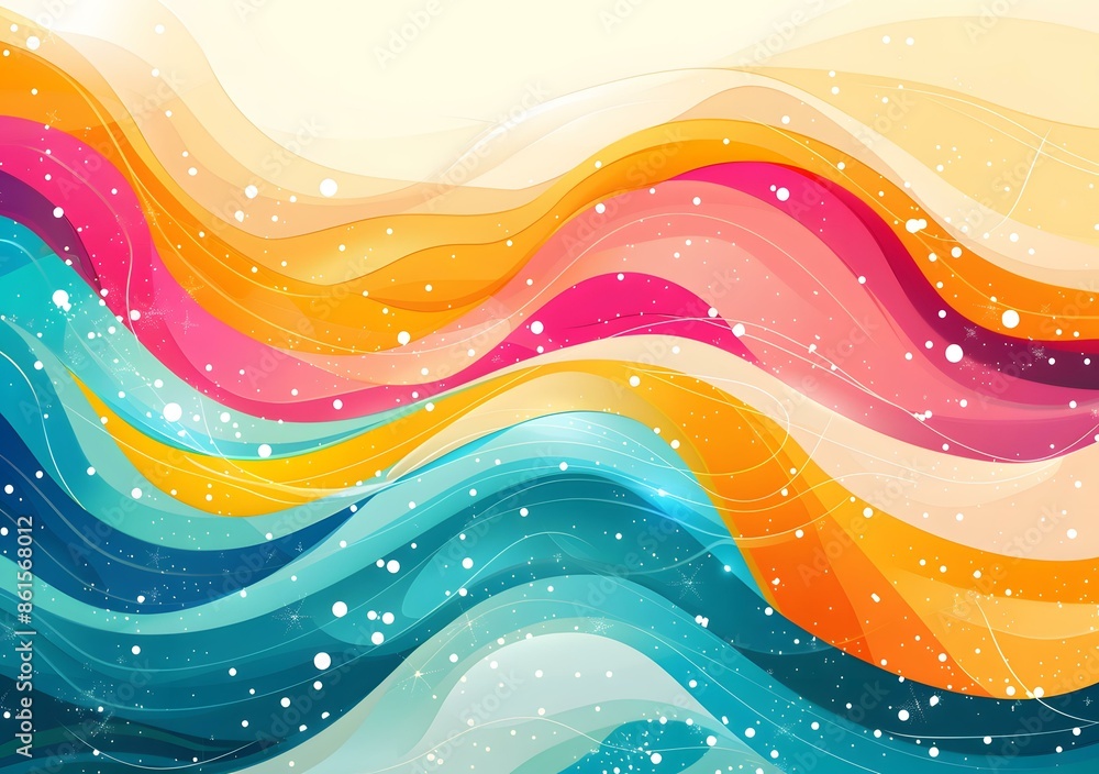Colorful abstract waves background Colorful abstract waves background