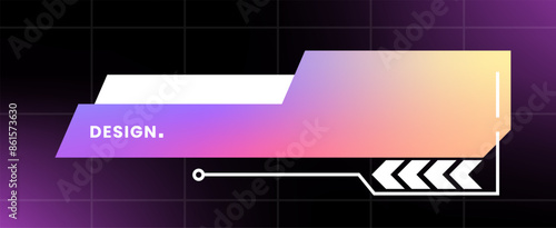 Modern pop up window illustration. Futuristic pop up interface.