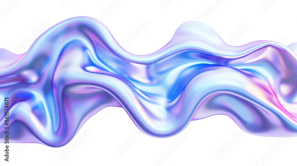 Abstract blue purple wave fluid isolated on transparent background Abstract blue purple wave fluid isolated on transparent background