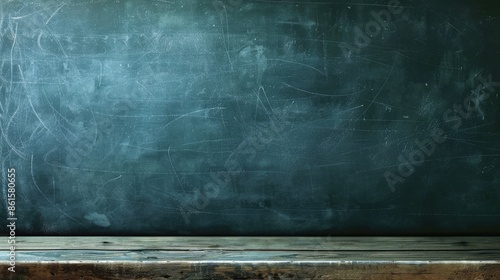 High-quality image of an empty chalkboard with a textured surface, perfect for educational and creative designs.