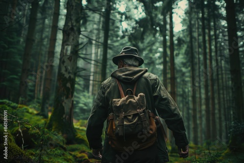 Wallpaper Mural Elderly Man Hiking in the Black Forest in Traditional Bavarian Clothing

 Torontodigital.ca