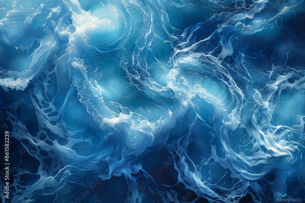 Deep Blue and Turquoise Flow Deep Blue and Turquoise Flow