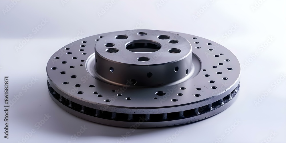Car ventilated disc brake assembly isolated on white background. Concept Car, Ventilated Disc Brake, Assembly, Isolated, White Background Car ventilated disc brake assembly isolated on white background. Concept Car, Ventilated Disc Brake, Assembly, Isolated, White Background