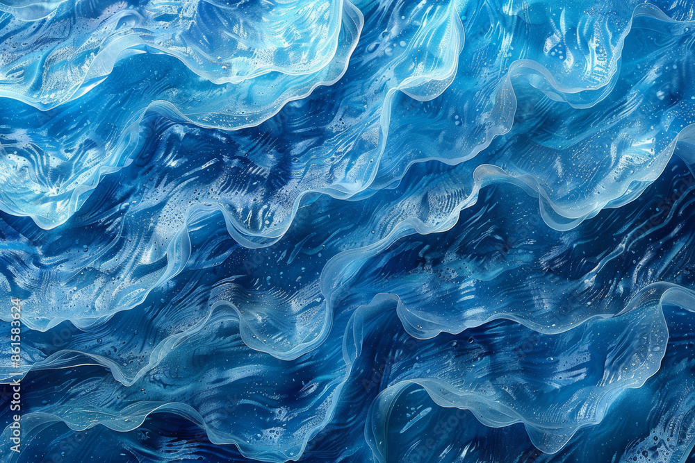 Minimalistic Blue Water Waves Minimalistic Blue Water Waves