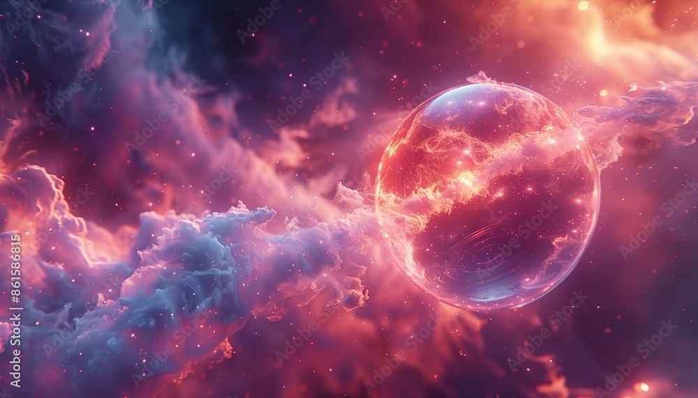 background with space and moon background with space and moon