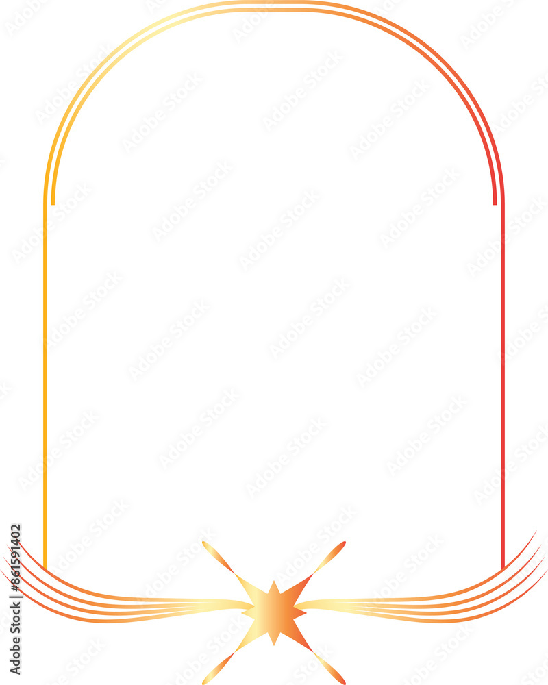 Obraz premium Gold frame luxury vector outline