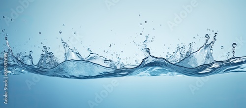 A water splash in a serene ...