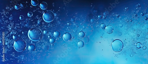 Blue bubbly texture with li...