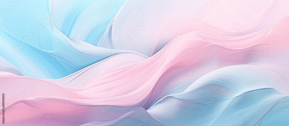Soft pastel pink paint on pastel blue backdrop with a fluid layout and available copy space image, creating a simplistic yet luxurious feel. Soft pastel pink paint on pastel blue backdrop with a fluid layout and available copy space image, creating a simplistic yet luxurious feel.