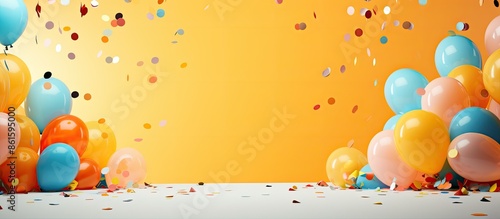 Colorful balloons, festive ...