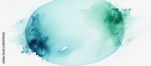 Hand-drawn watercolor circl...