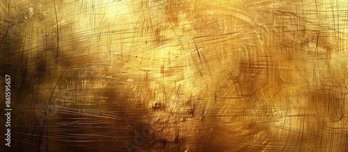 Metallic surface with a gol...