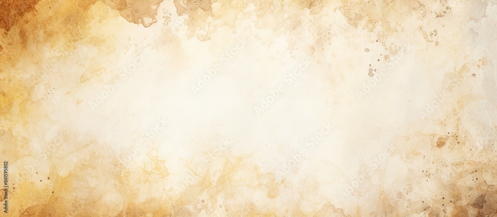 Light rough textured white paper background with spots, providing a blank copy space image in shades of beige, yellow, and brown.