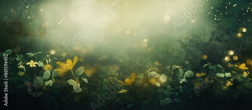 Nature-themed abstract back...