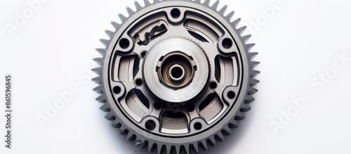 New metal car part isolated...