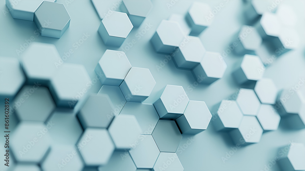 White background featuring hexagons, subtle and modern design, suitable for presentations in scientific, medical, and educational fields, IT technology focus White background featuring hexagons, subtle and modern design, suitable for presentations in scientific, medical, and educational fields, IT technology focus