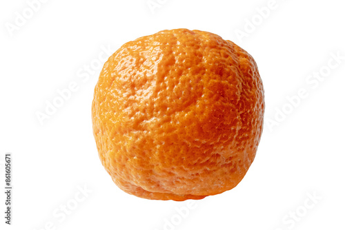 Orange fruit with lumpy peel isolated transparent png.