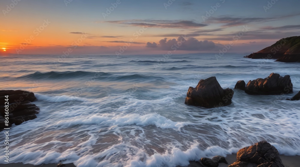 Obraz premium sunset over the sea