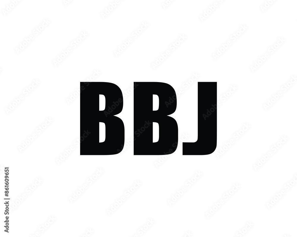 BBJ logo design vector template BBJ logo design vector template