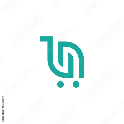 letter s cart simple sleek creative geometric modern logo design