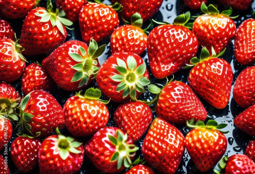vibrant red ripe strawberries freshly picked from garden sunny day, strawberry, fruit, juicy, delicious, healthy, harvest, farming, agriculture, seasonal vibrant red ripe strawberries freshly picked from garden sunny day, strawberry, fruit, juicy, delicious, healthy, harvest, farming, agriculture, seasonal