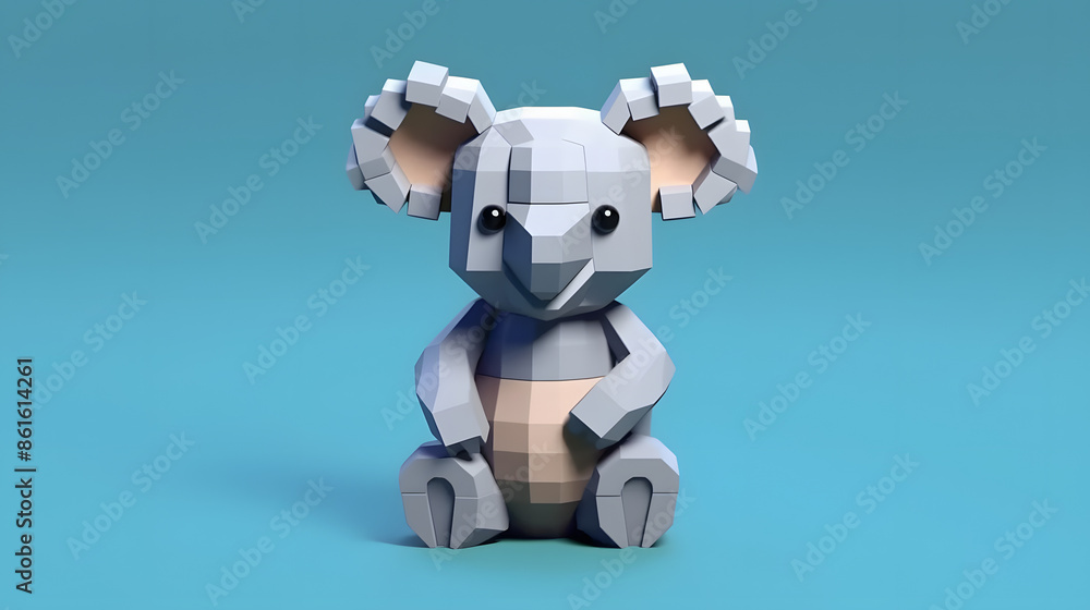Koala 3d pixel Character Cartoon Koala 3d pixel Character Cartoon
