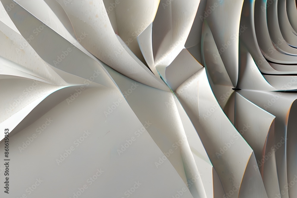 Obraz premium white abstract modern background design Generative AI