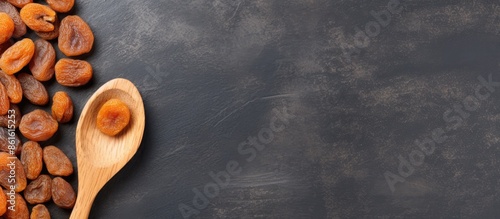 Wooden spoon filled with de...
