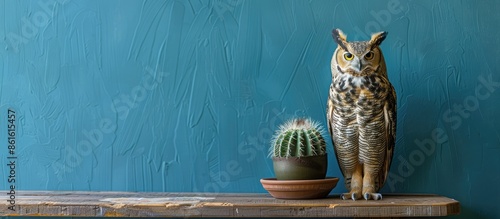 Beautiful  cactus,wooden  s...