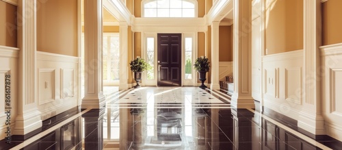 Luxury interior. Foyer with...