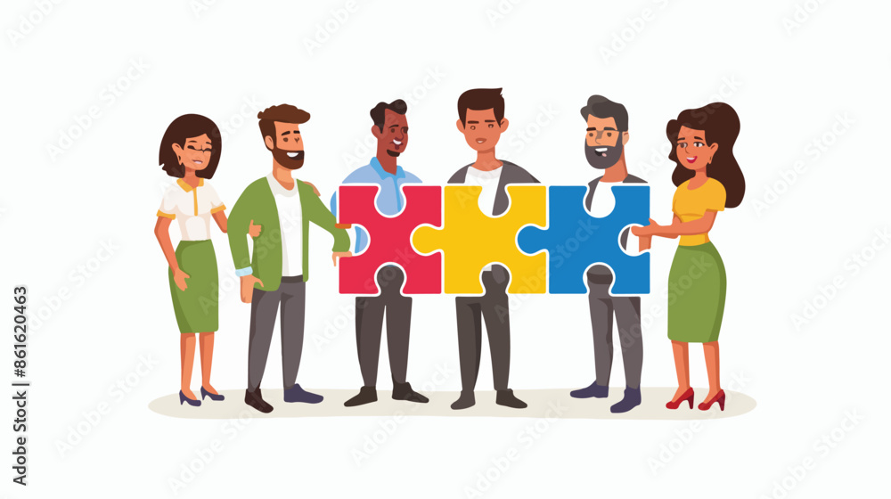 Fototapeta premium Teamwork Cooperation Collective Work Partnership 