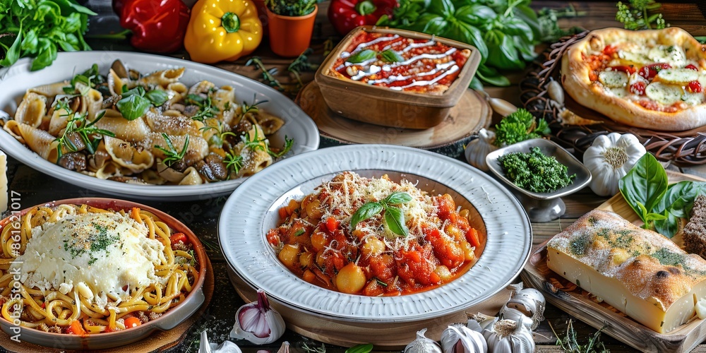 Amazing Italian dishes. Amazing Italian dishes.