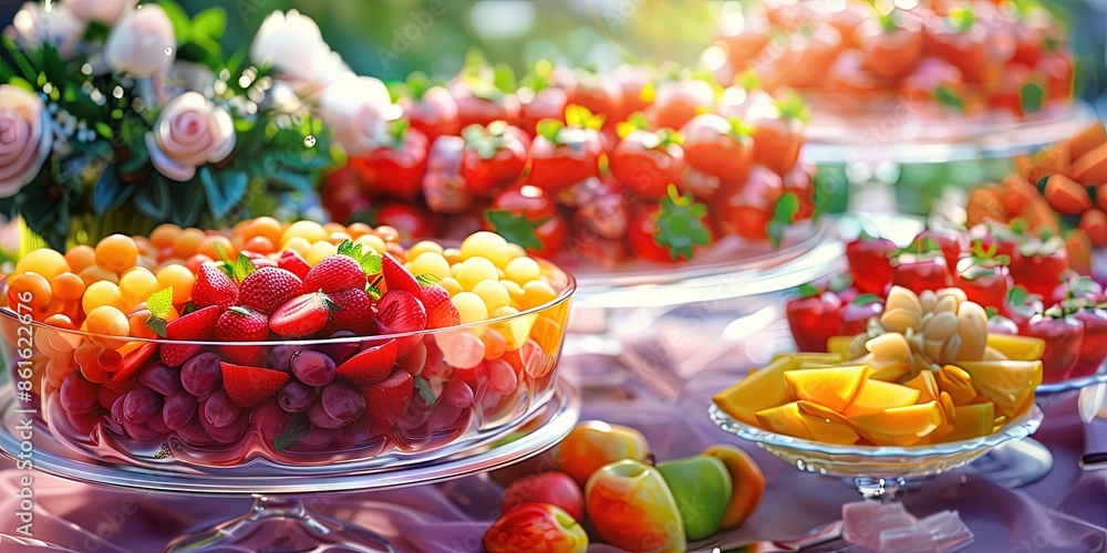 catering food, Bright color catering food, Bright color