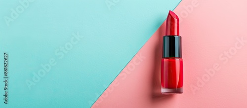 Red nail polish isolated on...