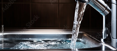 Water flowing from a kitche...