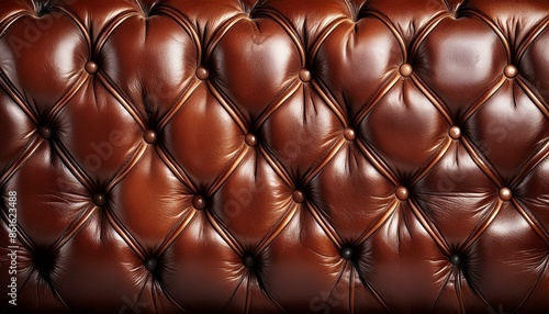 Dark Brown Tufted Leather background