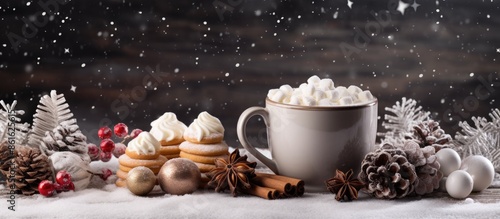 Holiday-themed background w...
