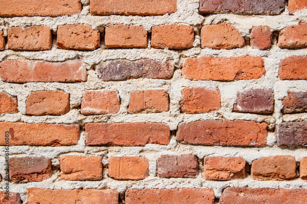 Brick wall in a building in Rio de Janeiro. Brick wall in a building in Rio de Janeiro.