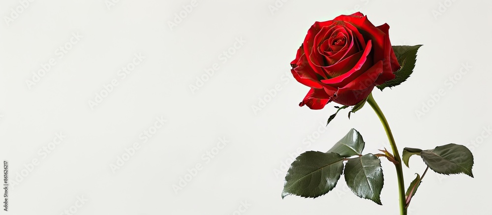 Valentine's Day rose with copy space image. Valentine's Day rose with copy space image.