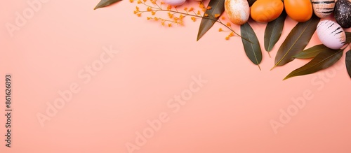 Easter-themed flat lay with...